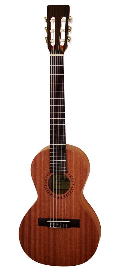 Aria ASA Series Nylon String Travel Guitar In Natural Satin