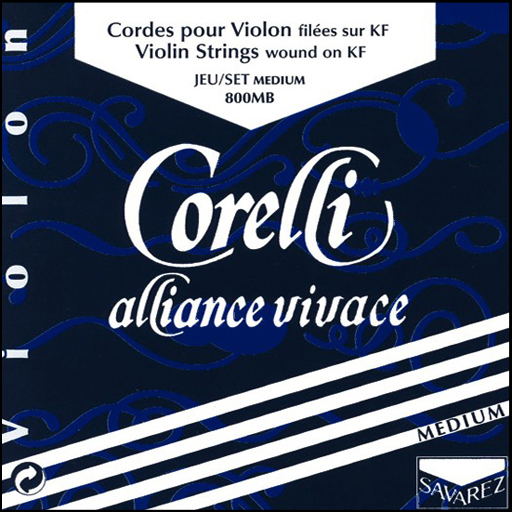 Corelli Alliance Vivace Violin String Medium Set 4/4 Size