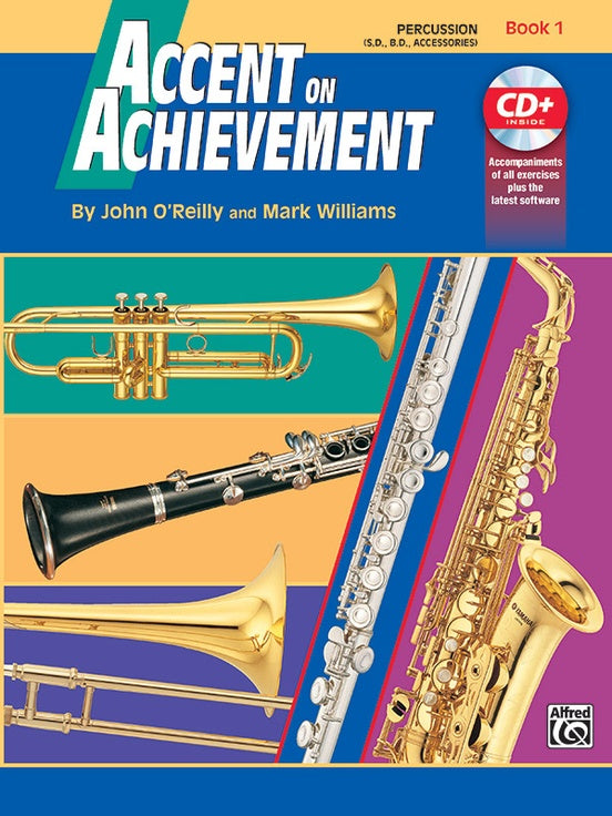 Accent on Achievement Percussion Snare Drum Bass Drum Book