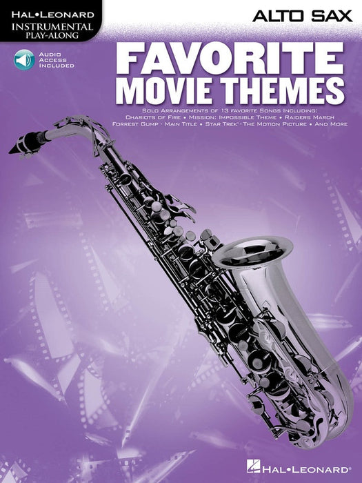 Favorite Movie Themes for Alto Saxophone w/ Audio Access