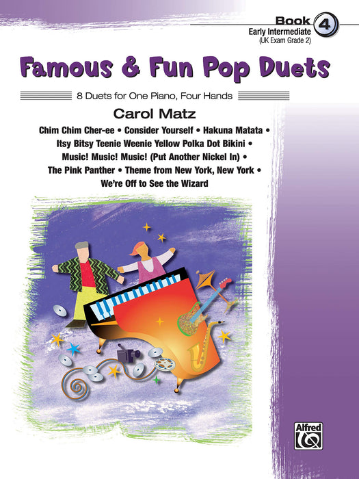 Famous and Fun Pop Duets for One Piano by Carol Matz