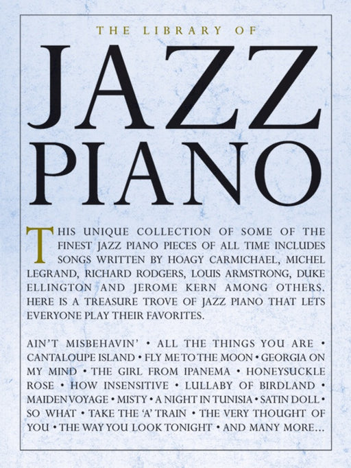 The Library of Jazz Piano - Piano Solo