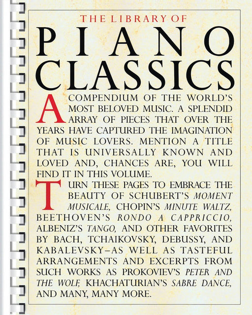 The Library of Piano Classics - Piano Solo