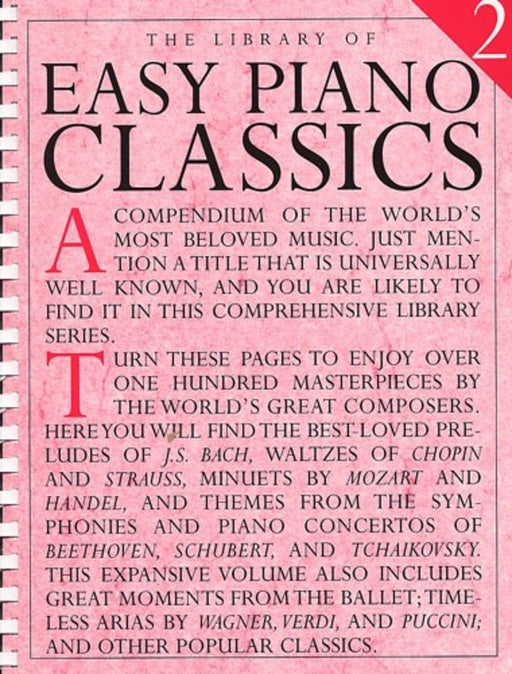The Library of Easy Piano Classics Book 2 - Easy Piano