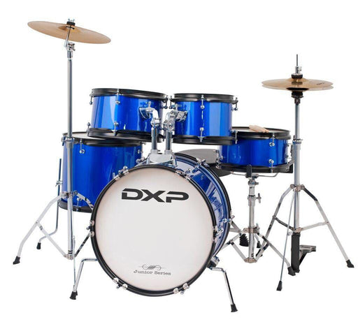DXP Junior Plus Series 5 Piece Drum Kit in Metallic Blue