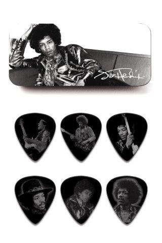 Jimi Hendrix Pick Tin Portraits Heavy JSA35