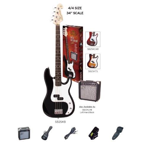 SX JB Style Electric Bass 4/4 Pack