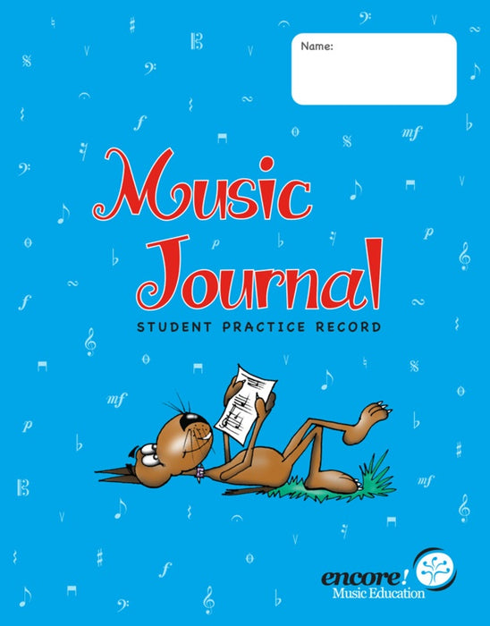 Music Journal Student Practice Diary Record