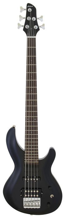 Aria IGB Series 5-String Electric Bass Guitar in Metallic Black