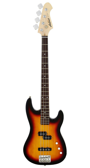 Aria STB PJ Series Electric Bass Guitar in 3 Tone Sunburst