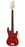 Aria STB PJ Series Electric Bass Guitar in Candy Apple Red