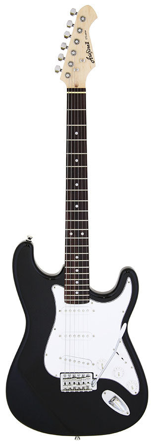 Aria STG-003 Rosewood Fretboard Electric Guitar in Black
