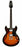 Aria TA-CLASSIC Semi-Hollow Electric Guitar in Brown Sunburst