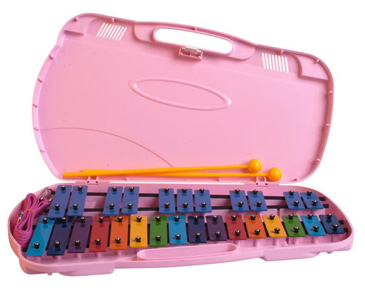 Glockenspiel 27 Note Angel (Coloured Bars with Pink Case)