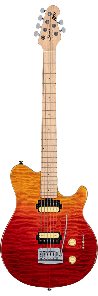 Axis AX3 Quilted Maple | Sterling by Music Man