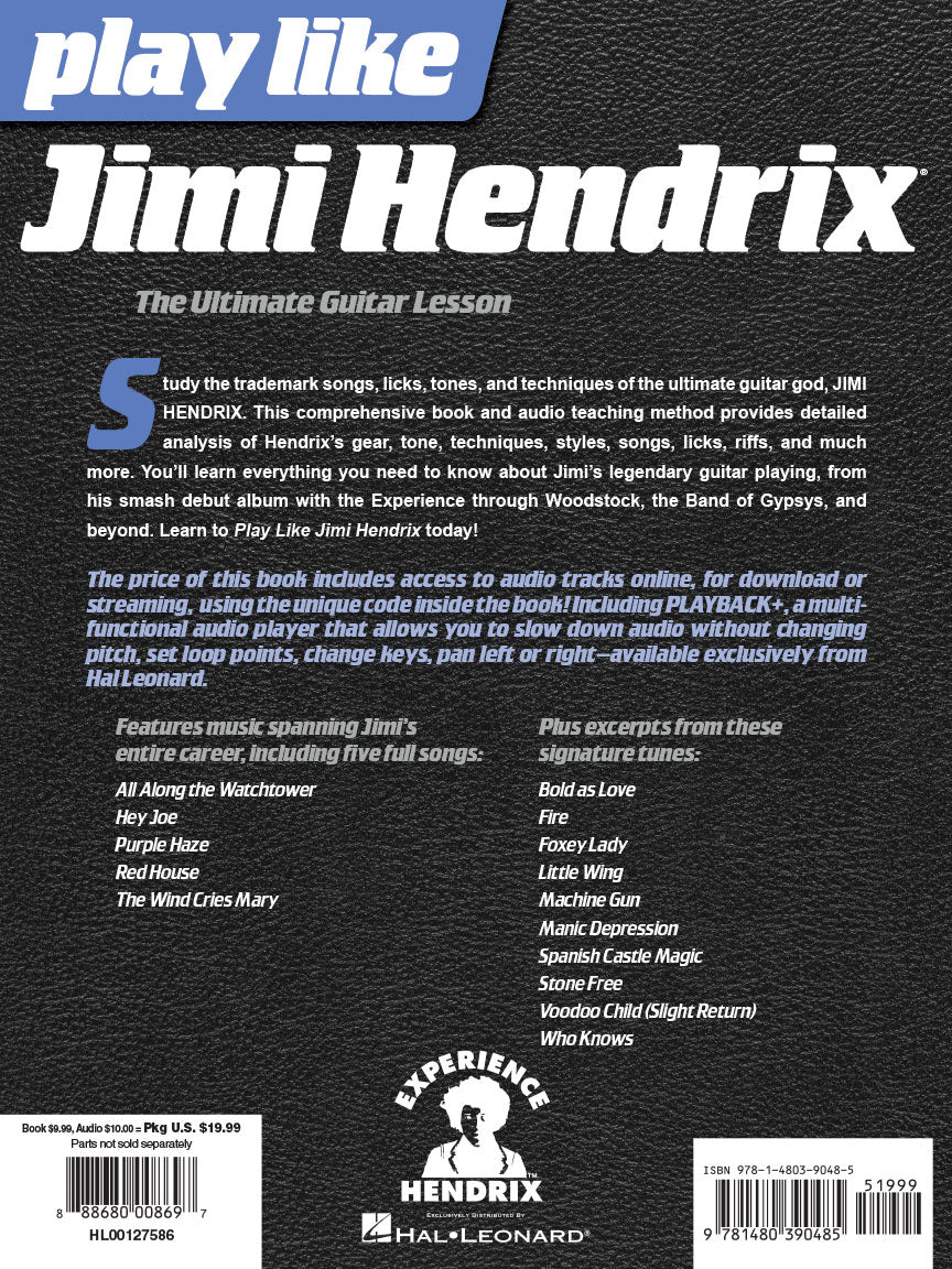 Play like Jimi Hendrix by Andy Aledort