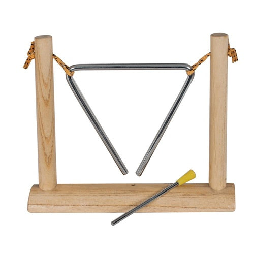 Mano 6" Triangle on Wooden Stand with Striker