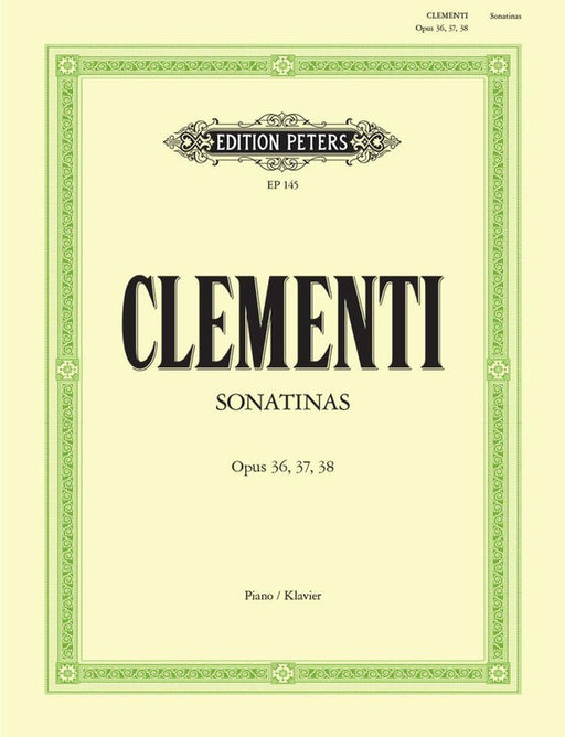 Clementi Sonatinas for Piano Op 36 37 38
