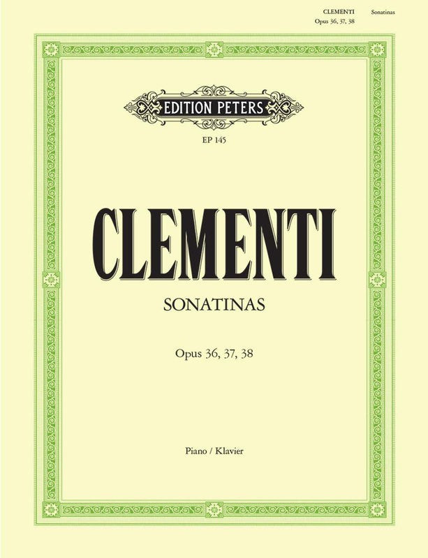 Clementi Sonatinas for Piano Op 36 37 38