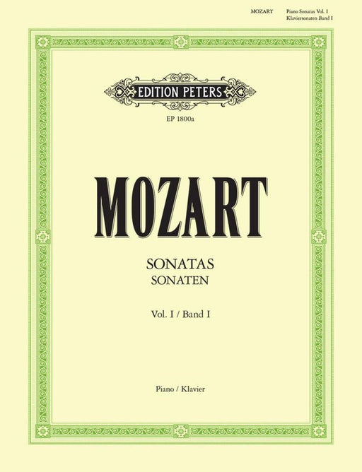 Mozart Piano Sonatas Vol 1 Edition Peters
