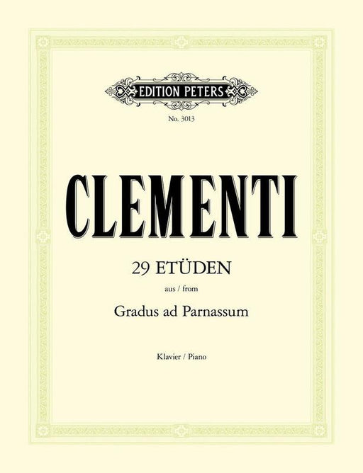 CLEMENTI 29 Etudes from Gradus ad Parnassum