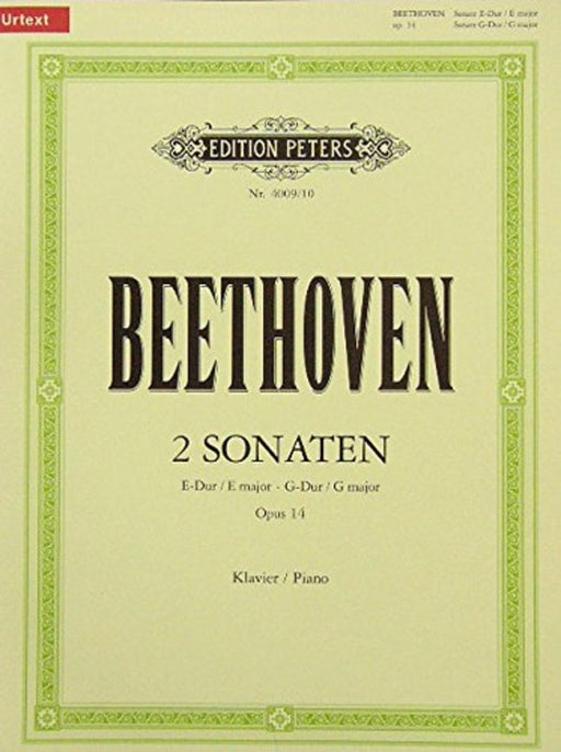 BEETHOVEN Sonatas Op. 14 No. 1 E And No. 2 G