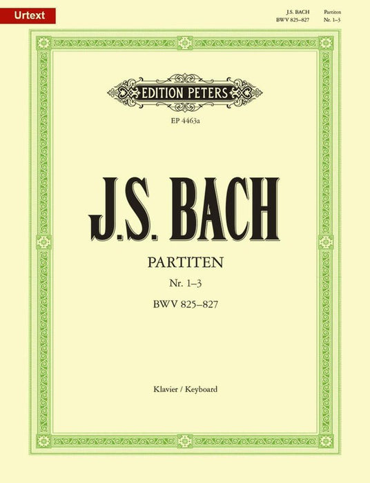 BACH Partitas Vol. 1 Nos. 1-3 BWV 825-830
