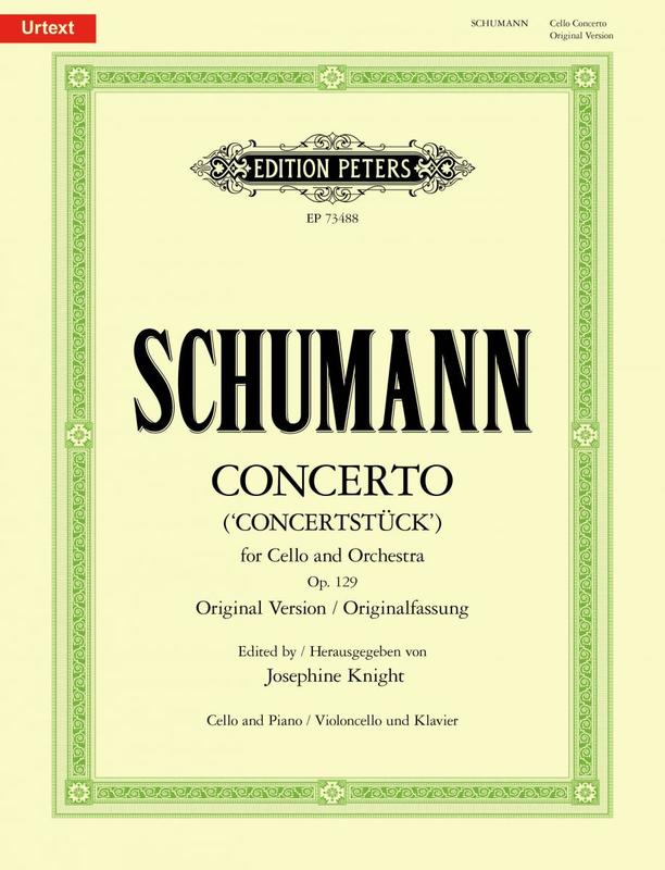 SCHUMANN Concerto (Concertstuck) Op. 129 Original Version
