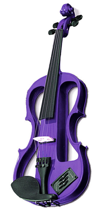 Carlo Giordano 3/4 Size Electric Violin Outfit EV202 Purple