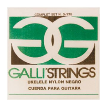 Galli Black Nylon Soprano Concert Ukulele String Set