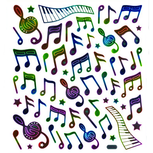 Music Stickers - 'Rainbow Notes'