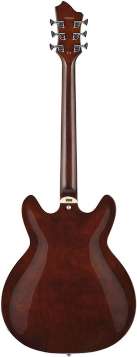 Hagstrom "Justin York" Super Viking Semi-Hollow Guitar in Trans Brown