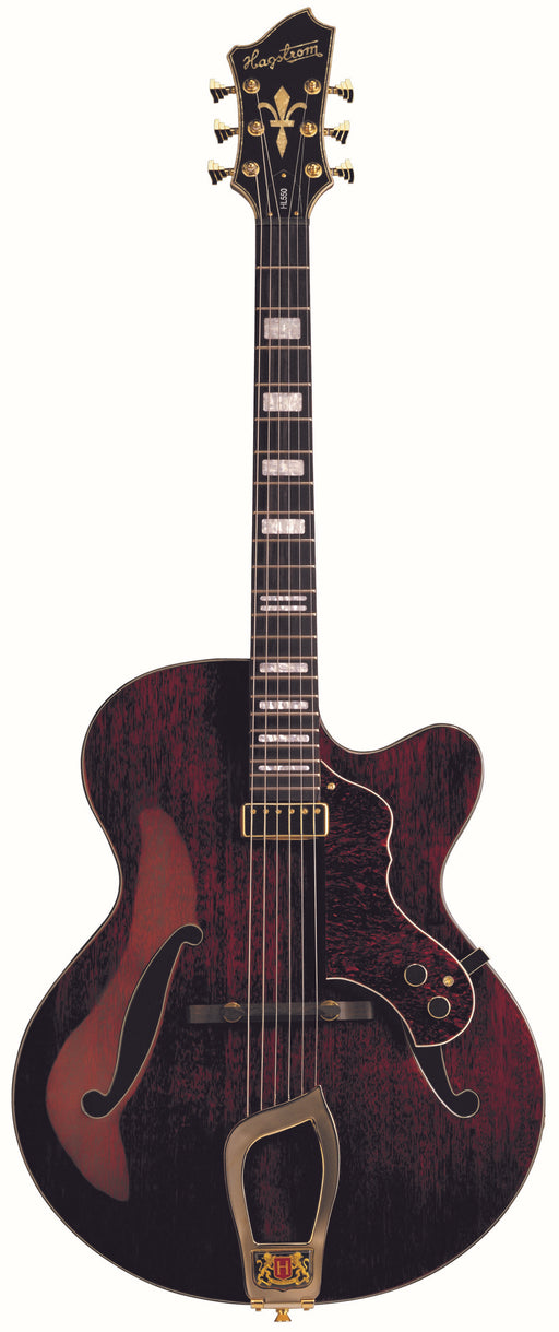 Hagstrom HL550 Hollow Body Guitar in Natural Mahogany Gloss