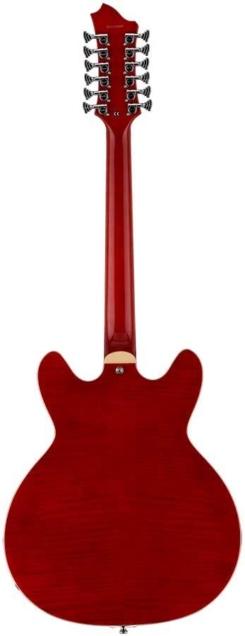 Hagstrom Viking Deluxe 12 String Semi-Hollow Guitar in Wild Cherry *HGSSS