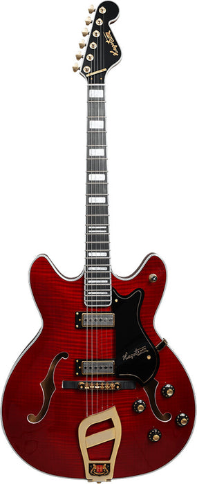 Hagstrom 67’ Viking II Semi-Hollow Guitar in Wild Cherry *HGSSS