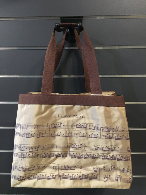 Copper Coloured Notation Tote Bag