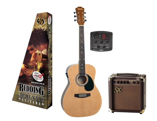 Redding 3/4 Size Acoustic Guitar Parlour PACK Pickup