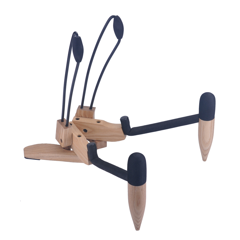 Wooden acoustic guitar stand deals