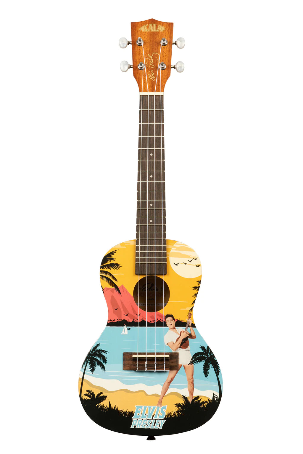 Kala Learn To Play Elvis Blue Hawaii Concert Ukulele Starter Kit