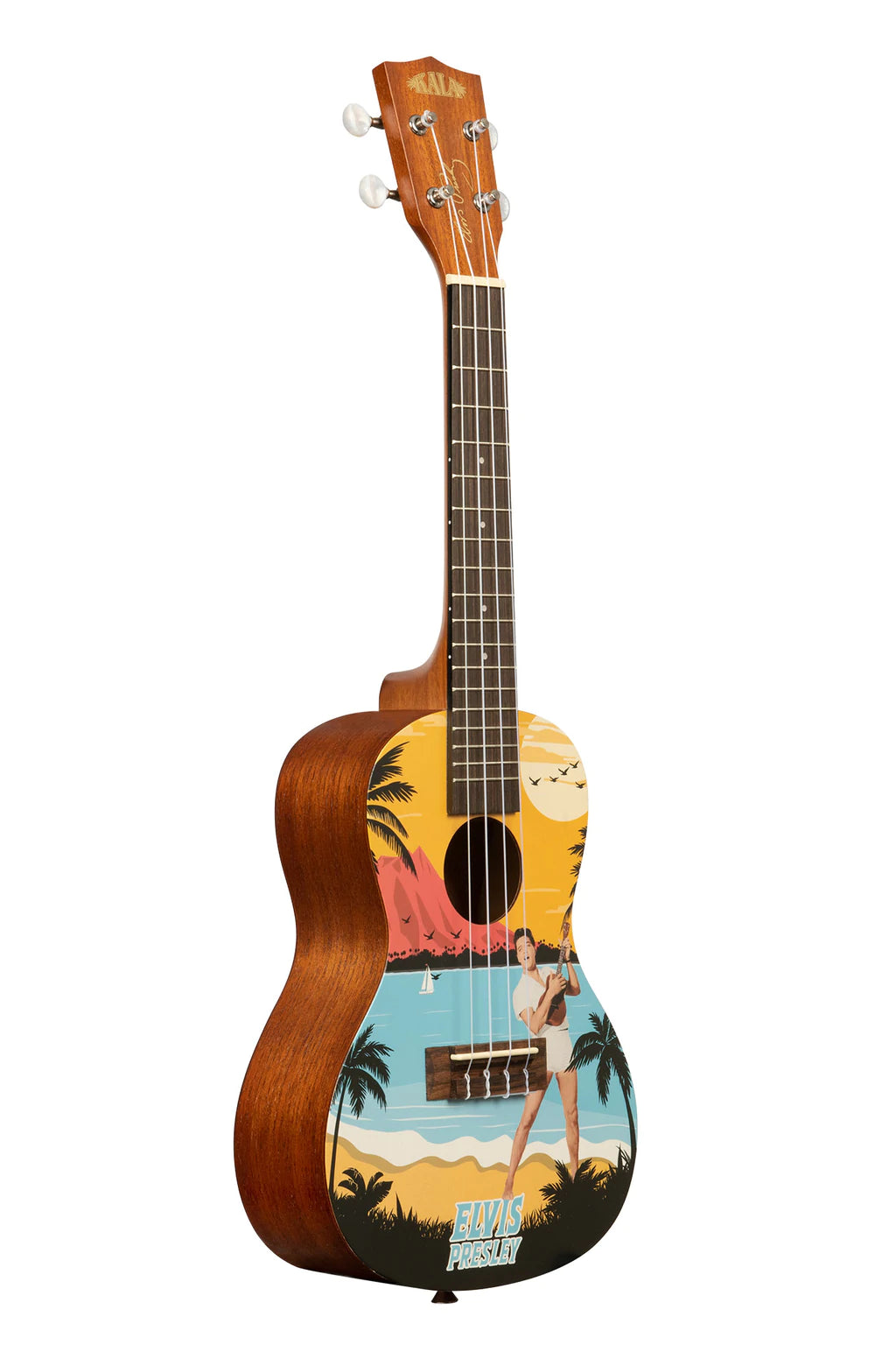Kala Learn To Play Elvis Blue Hawaii Concert Ukulele Starter Kit