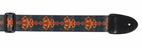 XTR Guitar Strap LS058 2 Inch Poly Leather Ends Winged Cross
