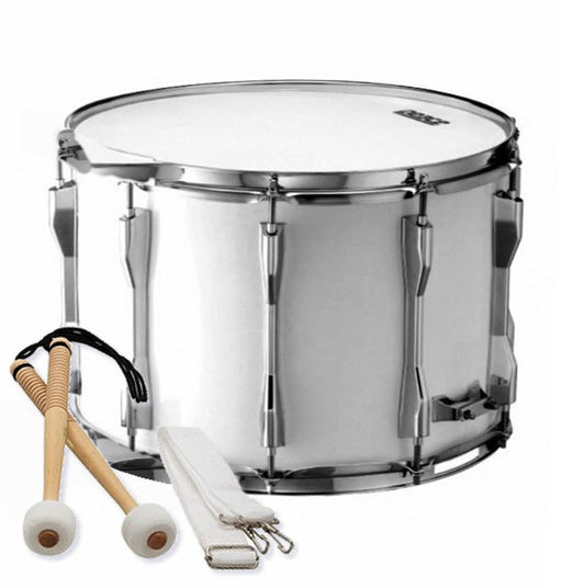 Peace Deluxe 8-Lug Marching Tenor Drum in White (14 x 10")