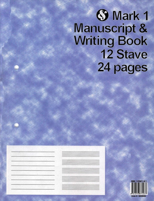 Mark 1 Manuscript and Writing Book 12 Stave 24 Pages