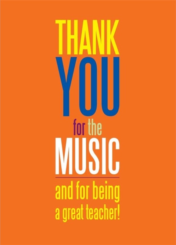 Christmas Greetings Card - Thank You Teacher — Crescendo Music Perth