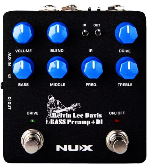 NUX Verdugo Series "Melvin Lee Davis" Bass Preamp & DI Pedal