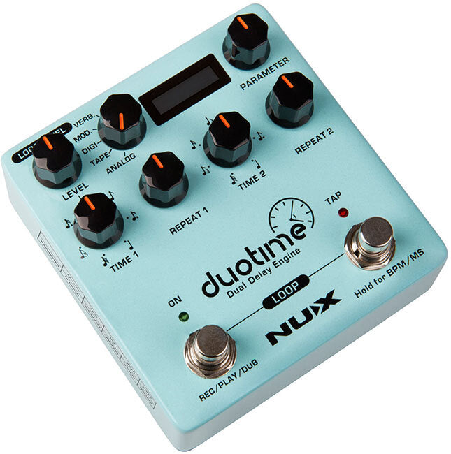 NUX Verdugo Series Duotime Dual Delay Engine Effects Pedal