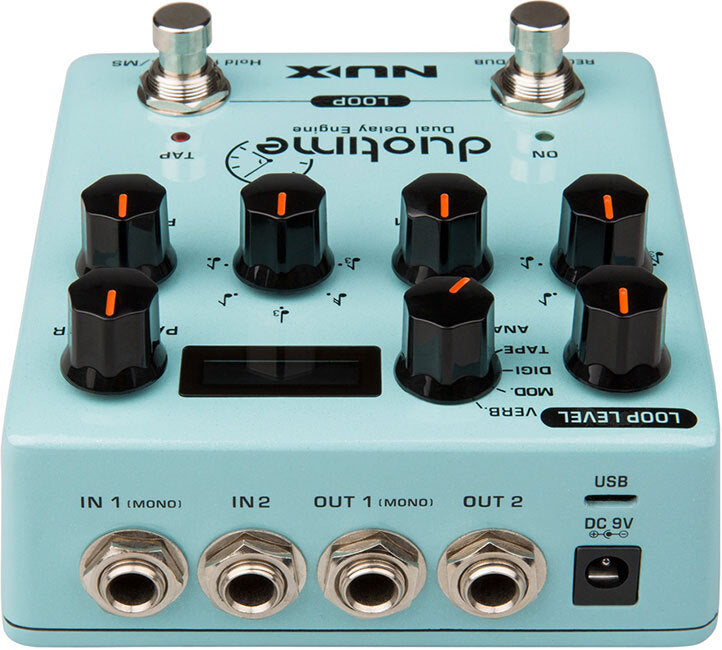 NUX Verdugo Series Duotime Dual Delay Engine Effects Pedal