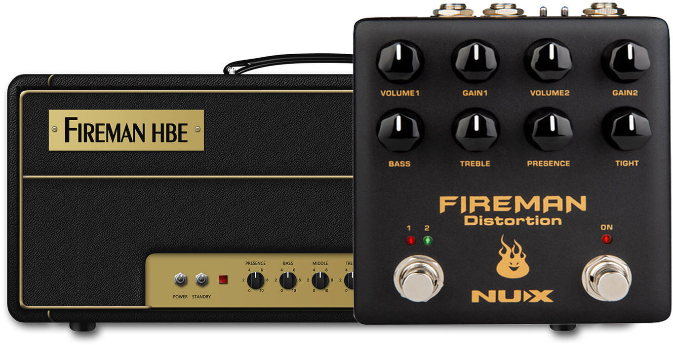 NUX Verdugo Series Fireman Dual Channel Distortion Effects Pedal