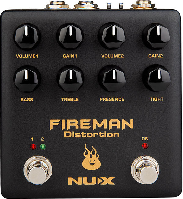 NUX Verdugo Series Fireman Dual Channel Distortion Effects Pedal