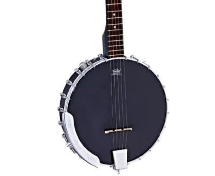 Ortega Raven Series 5 String Banjo Open Back Electric